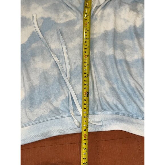 NWTBP  Blue Cloud Print Jersey Pijama Drawstring Shorts 3X Women - Picture 6 of 8